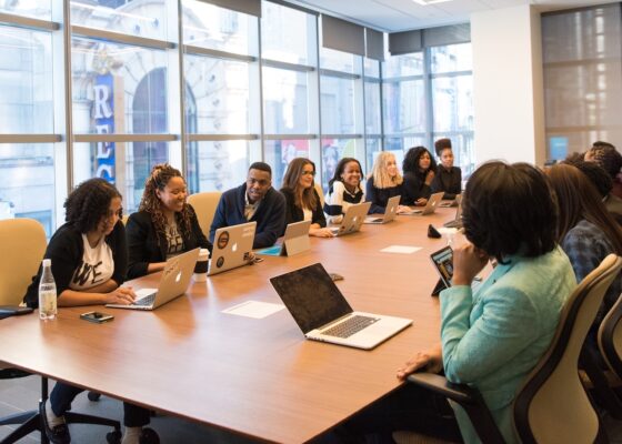 an image of a diverse recruited boardroom illustrating the blog post about diverse recruitment
