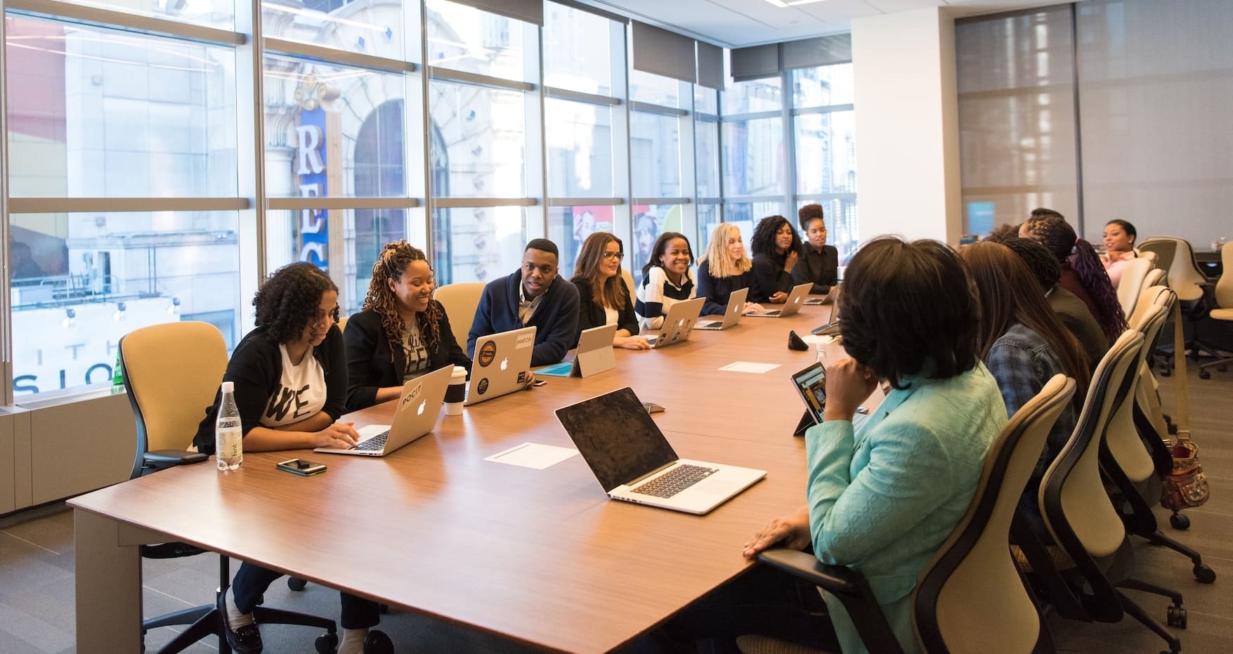 an image of a diverse recruited boardroom illustrating the blog post about diverse recruitment